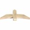 Ekena Millwork Bellingham Rough Sawn Timber Gable Bracket, Douglas Fir, 48"W x 20"H x 4"D x 6"F, 10/12 Pitch GBW048X20X0406BEL00RDF - alternate 3